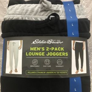 Eddie Bauer Men’s Jogger, 2-pack, NWT, Size L